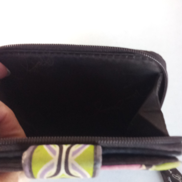 Vera Bradley Purple Punch Mini ZipWallet - Picture 2 of 3